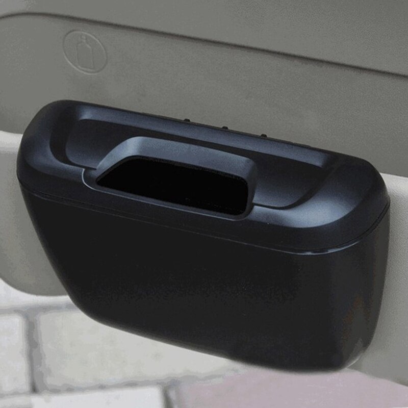 Auto Prullenbak Kleine Voertuig Vuilnisbak Opknoping Plastic Prullenbak Houder Voor Console Auto Prullenbak: Blauw