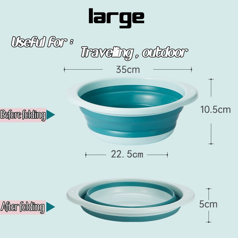 Baby Shower Protable Bath Tub Folding Baby Shower Bathtub Portable Pet Bath Tubs Safety Security Bath Accessories Storage Basket: Large B