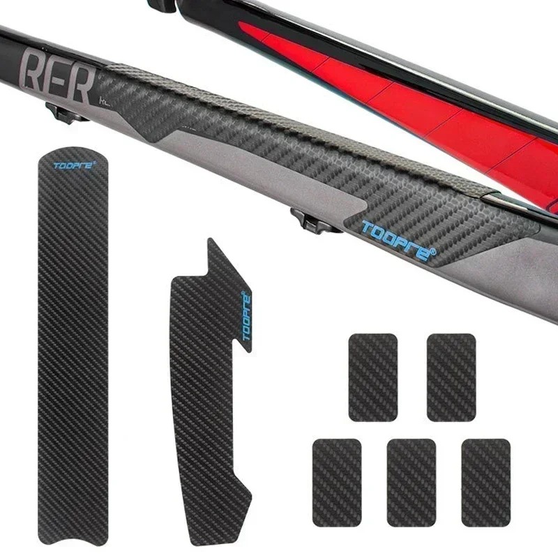 Mountainbike Hoge Impact Frame Beschermer Ketting Beschermer Frame Krasbestendig Ams Fiets Koolstofvezel Beschermer