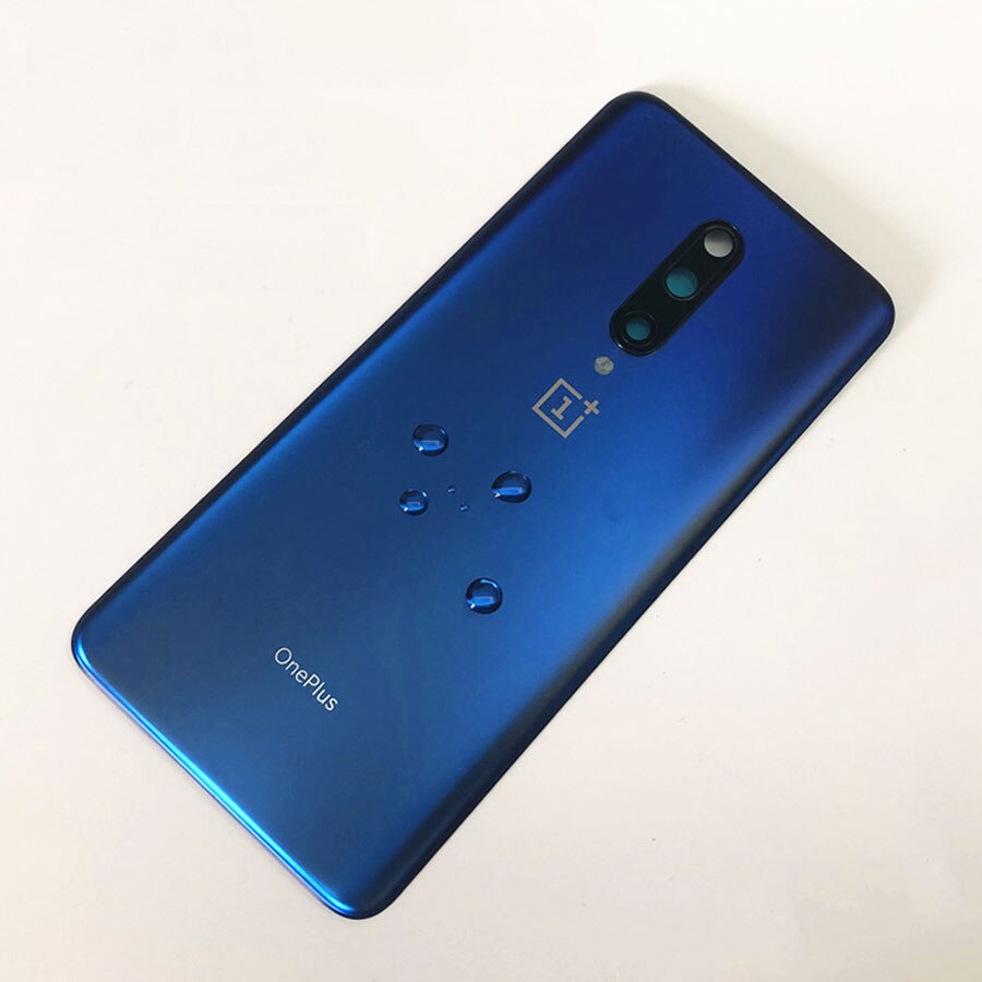 100% Original Zurück Batterie Abdeckung Tür Hinten Glas Für Oneplus 7T Profi/Oneplus 7 Profi Batterie Abdeckung Gehäbenutzen fallen mit Kamera Objektiv
