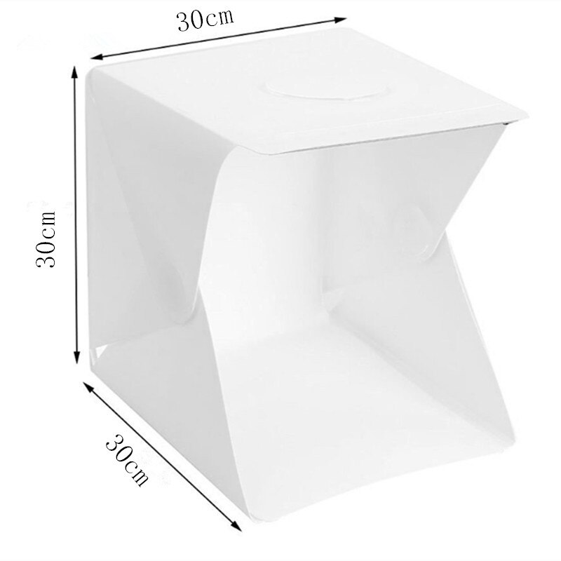 Mini caja de estudio fotográfico con luz Led de 30cm para fotografía, luz LED para sala, tienda de campaña, mesa, accesorios para cajas suaves, caja de luz