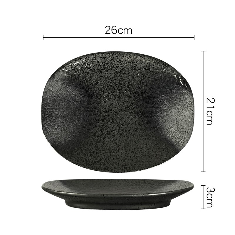 Japanese Style Plate Set Microwaveable Dinner Salad Ceramic Restaurant Plate Aesthetic Food Pratos De Jantar Tableware GTJ50: style11