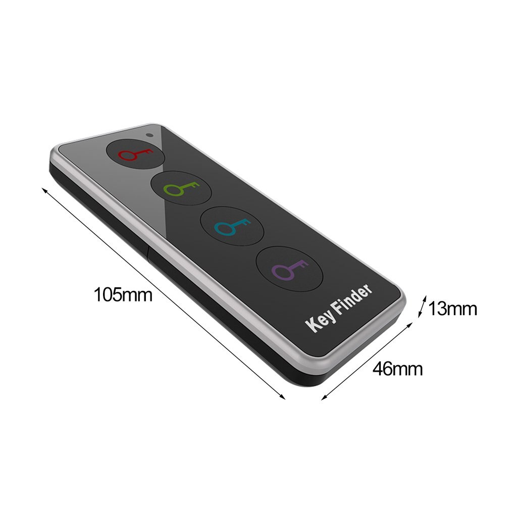 4 in 1 Electronic Wireless Key Finder Set Locator Alarm Car Keychain 40m Range Key Tracker With Dock Base LED Torch Function