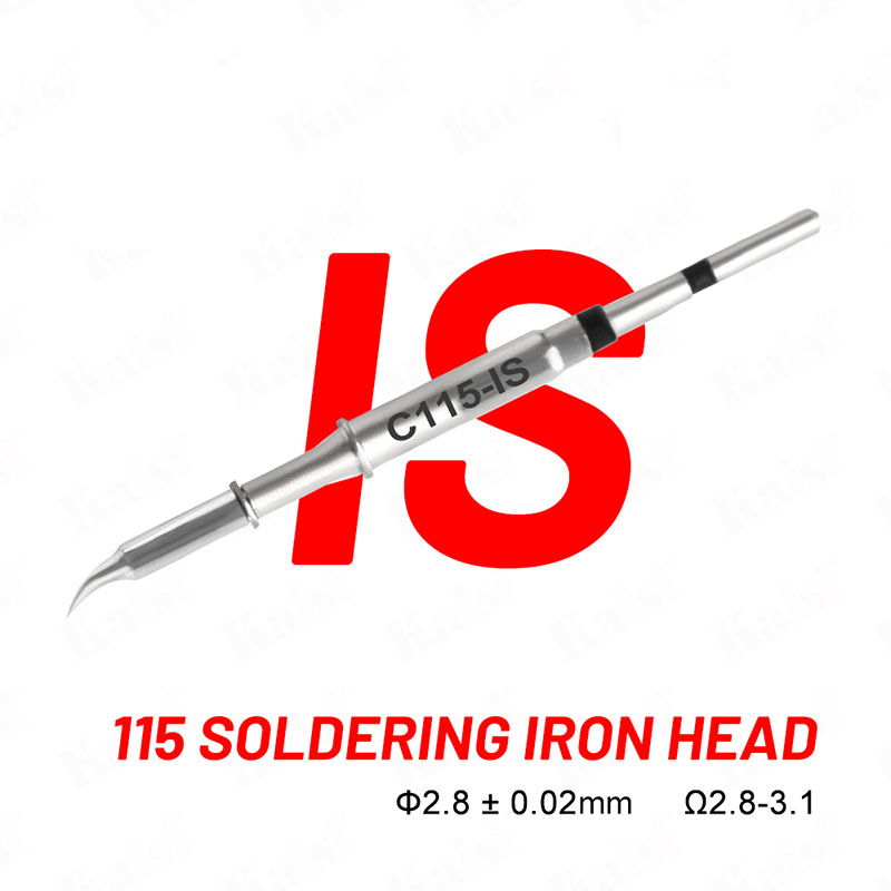 Kaisi C115 C210 C245 Soldering Iron Tips Lead Free Compatible Sugon Aifen Aixun Maant GVM Oss Sunshine Soldering Station Handle: grey