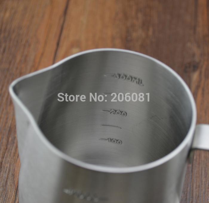 Rvs melkkan melk cup Melk Schuimen Kruik/melk pitcher/melk jar met schaal (350 ML)