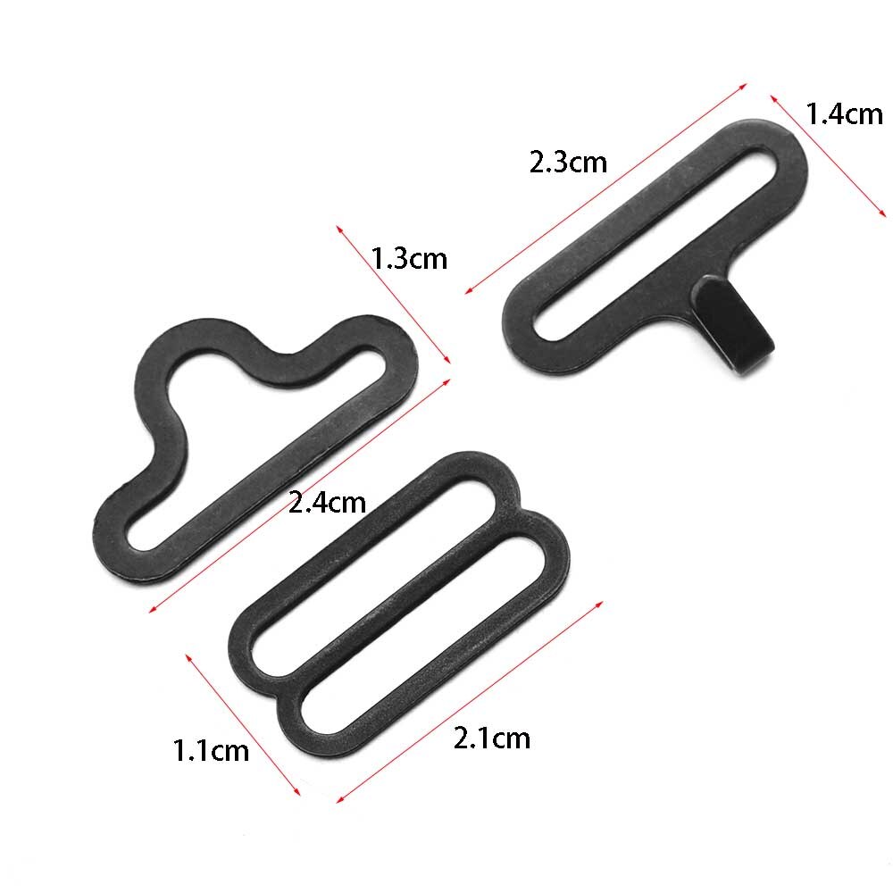 Clip ajustable para corbata de lazo, hebilla de eslinga, gancho, accesorios de costura para ropa, DIY, 30 unids/set por juego
