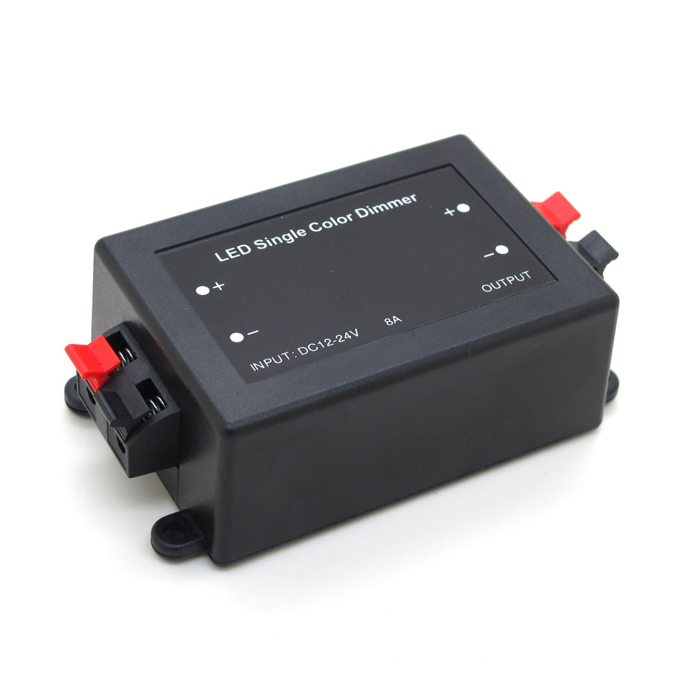 3 Key RF Remote Control Wireless LED Single Color Dimmer Switch Controller 12V 24V DC 8A