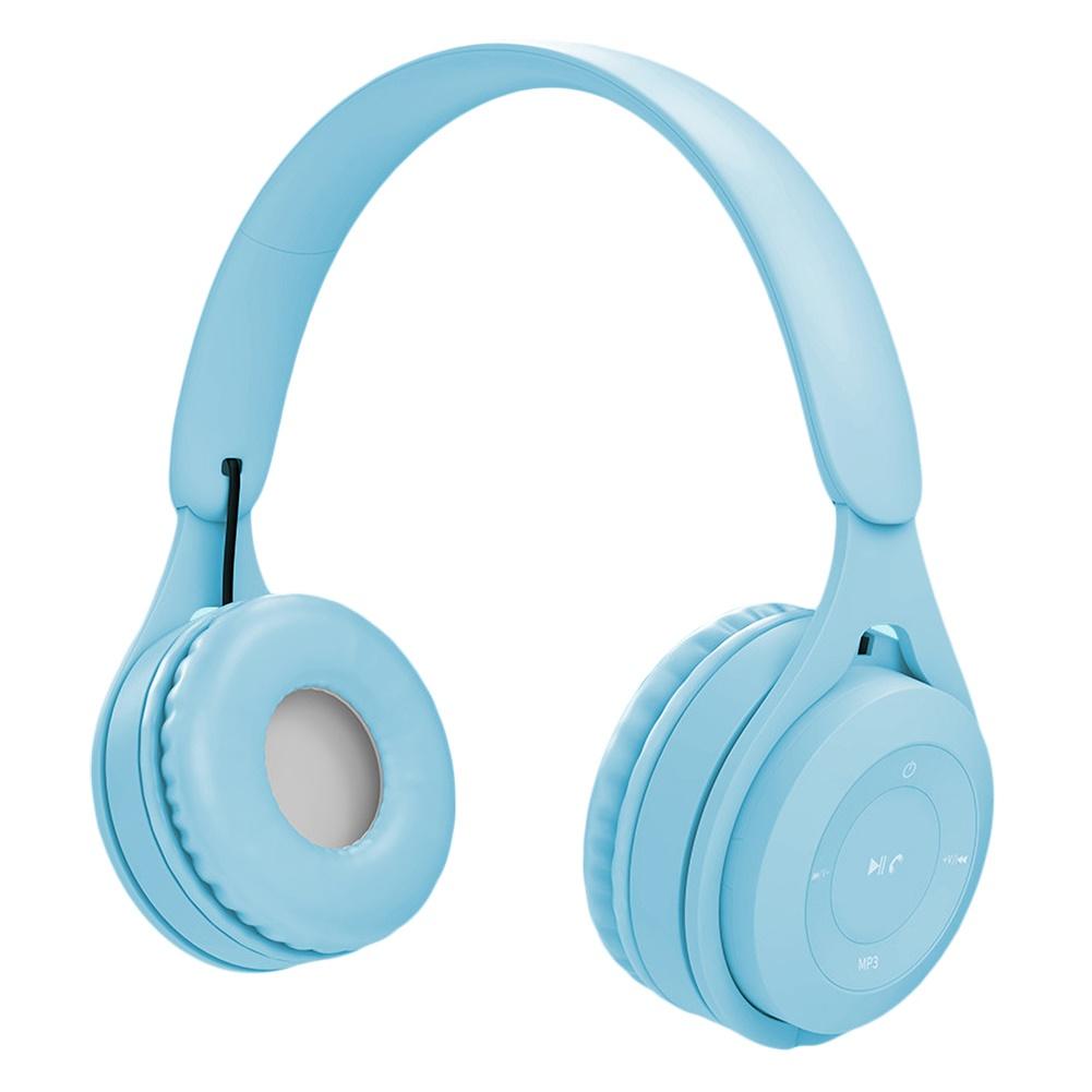 Y08 sem fio bluetooth estéreo de alta fidelidade sobre a orelha fone de ouvido com microfone maca torneira fone de ouvido bluetooth: Azul