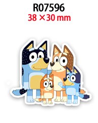 Bluey Australia Cartoon Planar Resins For Bow Hair Handamde Earring Decor Material 30pcs/lot R0759 R0760 R0761: R07596