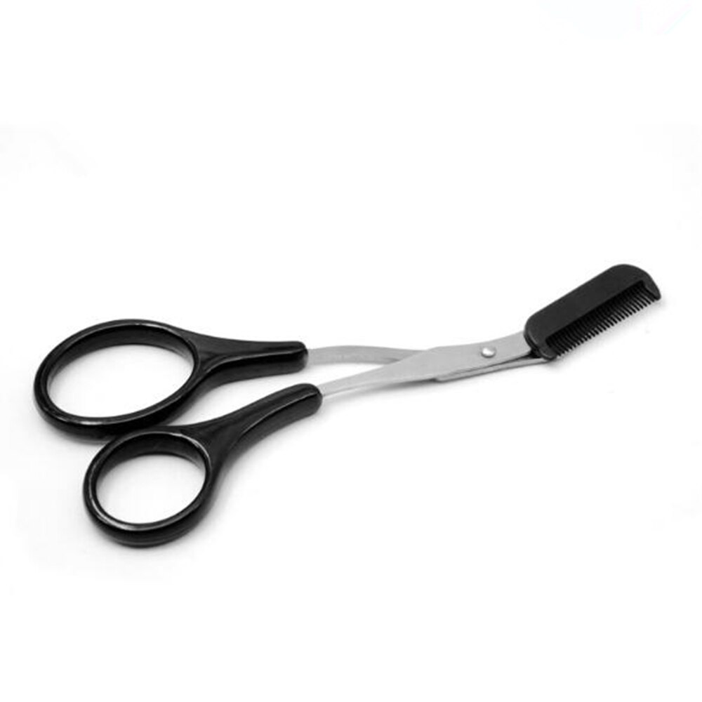 Rasoir pour sourcils et sourcils pour femmes, peigne, tondeuse, épilateur, outil de maquillage, cosmétique: black with 1 comb