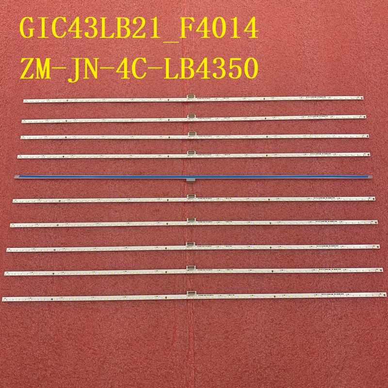 2pcs LED Backlight Strip For L43P6US GIC43LB21_F4014_V0.3 ZM-JN-4C-LB4350-ZM02L 43P6F 43T2F 43A860U LVF430NEAL LVU430NEBL