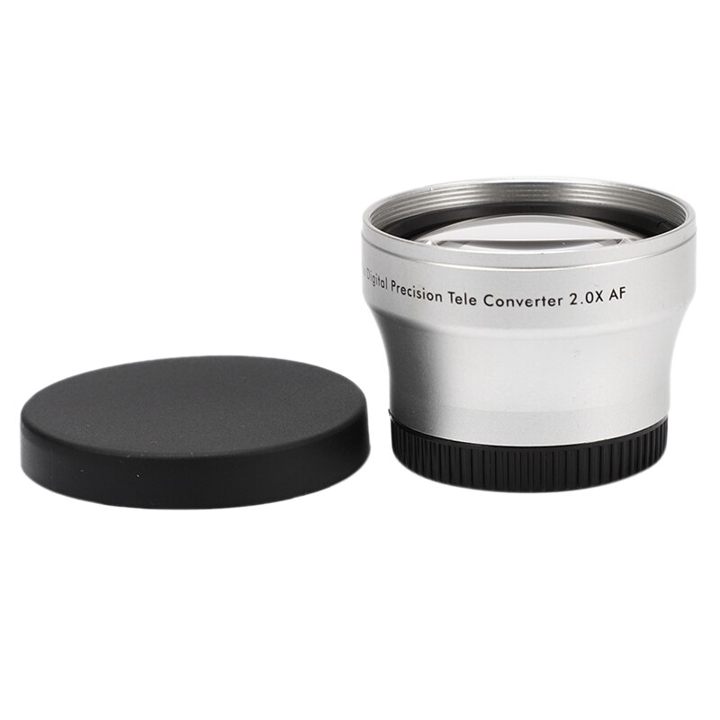 NEWYI 37mm 2.0X TELE Telephoto LENS for Camcorder 37 mm 2X Silver