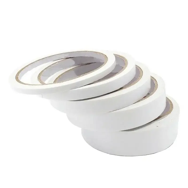 2 Rolls 5-20mm Double Sided Adhesive Sticky Tape for Home Crafts Photography Scrapbook Paper Card Making Wrapping DIY Arts