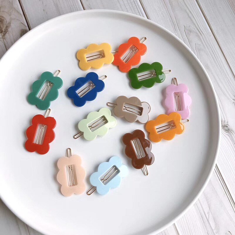 Pinces à cheveux pour enfants, coréen, plusieurs couleurs de bonbon, nuage, grenouille, mignon, doux, pour filles, couvre-chef,