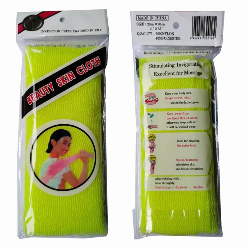 4 kpl kauneus ihoa kuoriva liina pesulappu japanilainen vartalopyyhe nylon kylpypyyhe ihon kiillotuspyyhe