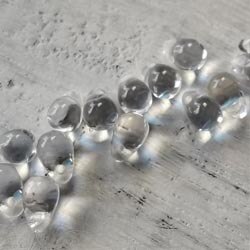 Glass Loose Beads shape Glass Czech Beads Light purple AB Rainbow Color 4mm x 6mm 20 PCs: 9