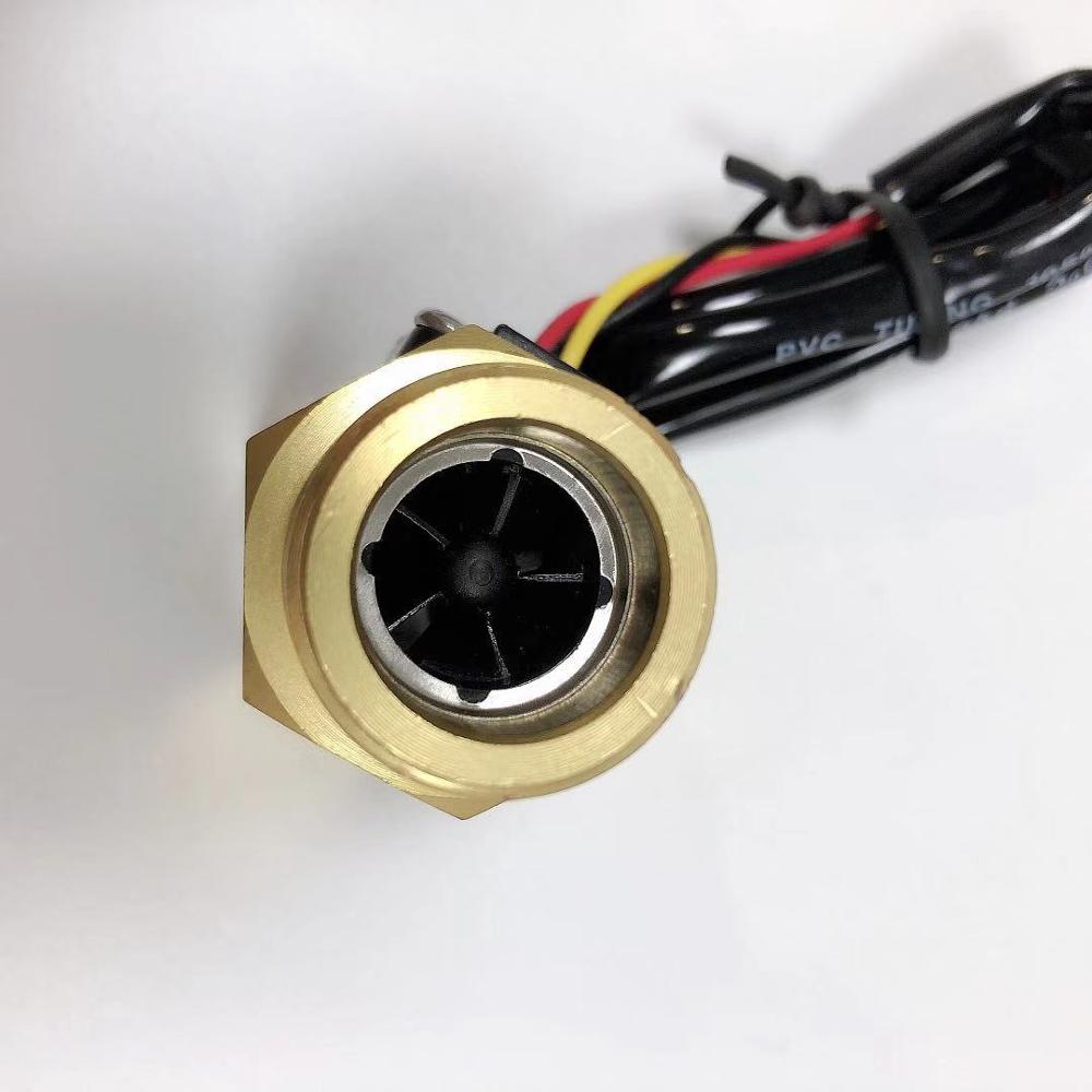 G 3/4 "Man-vrouw * Machine Kogelkraan Messing Koperen Water Flow Magnetische Sensor Messing Water Debiet sensor SEN-HZ43FH
