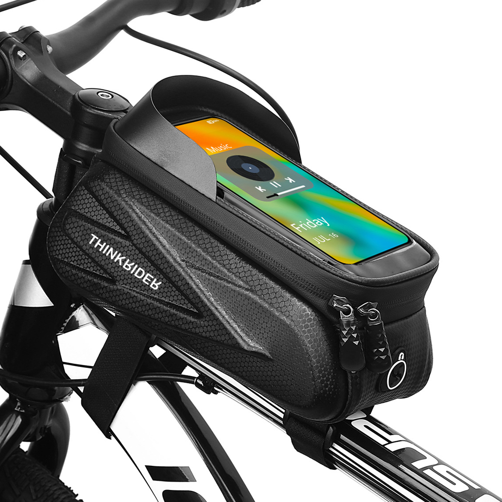 ThinkRider Fahrrad Tasche 2L Rahmen Vorne Rohr Radfahren Tasche Fahrrad Wasserdichte Telefon fallen Halfter 7 Zoll Touchscreen Tasche Zubehör