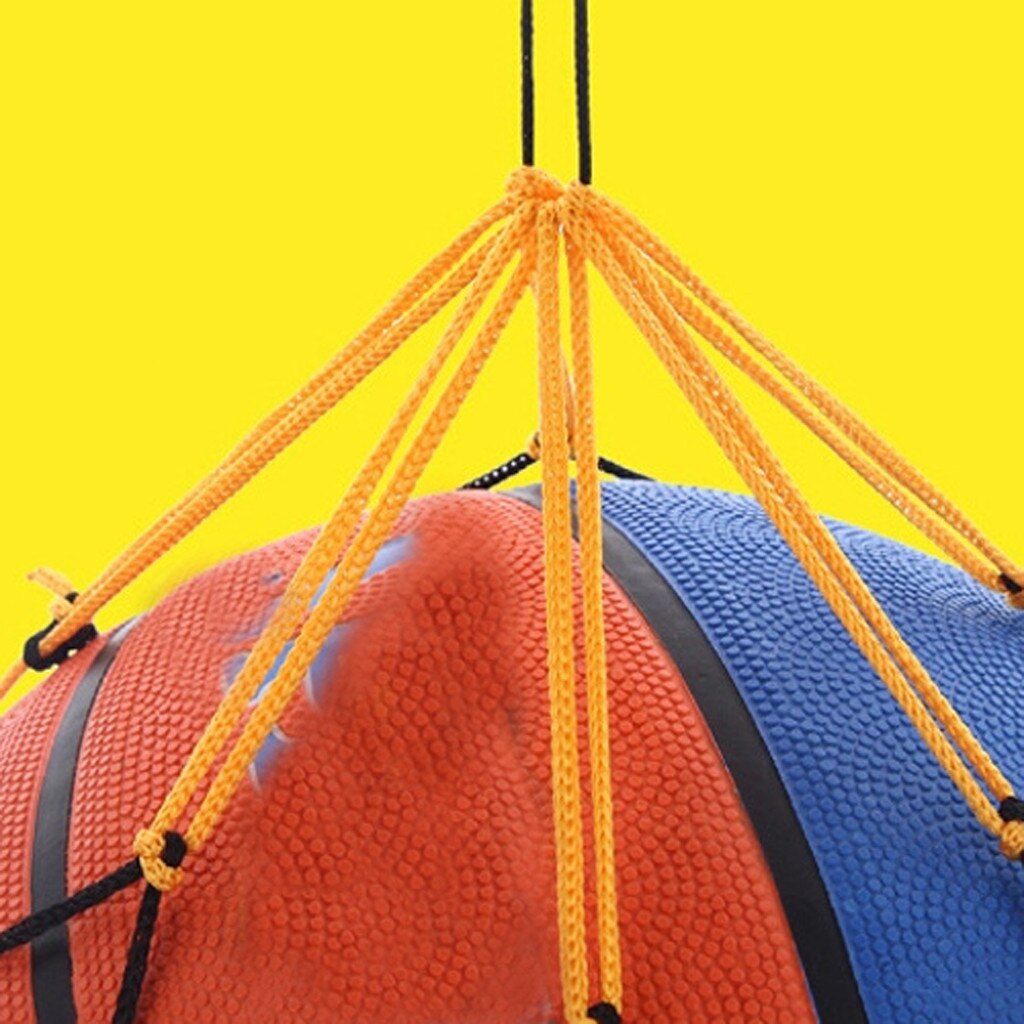 5Pcs Nylon Net Zak Bal Carrier Voor Een Volleybal Basketbal Voetbal Twee Kleuren Van Nylon Netto Basketbal Tennis bag #43