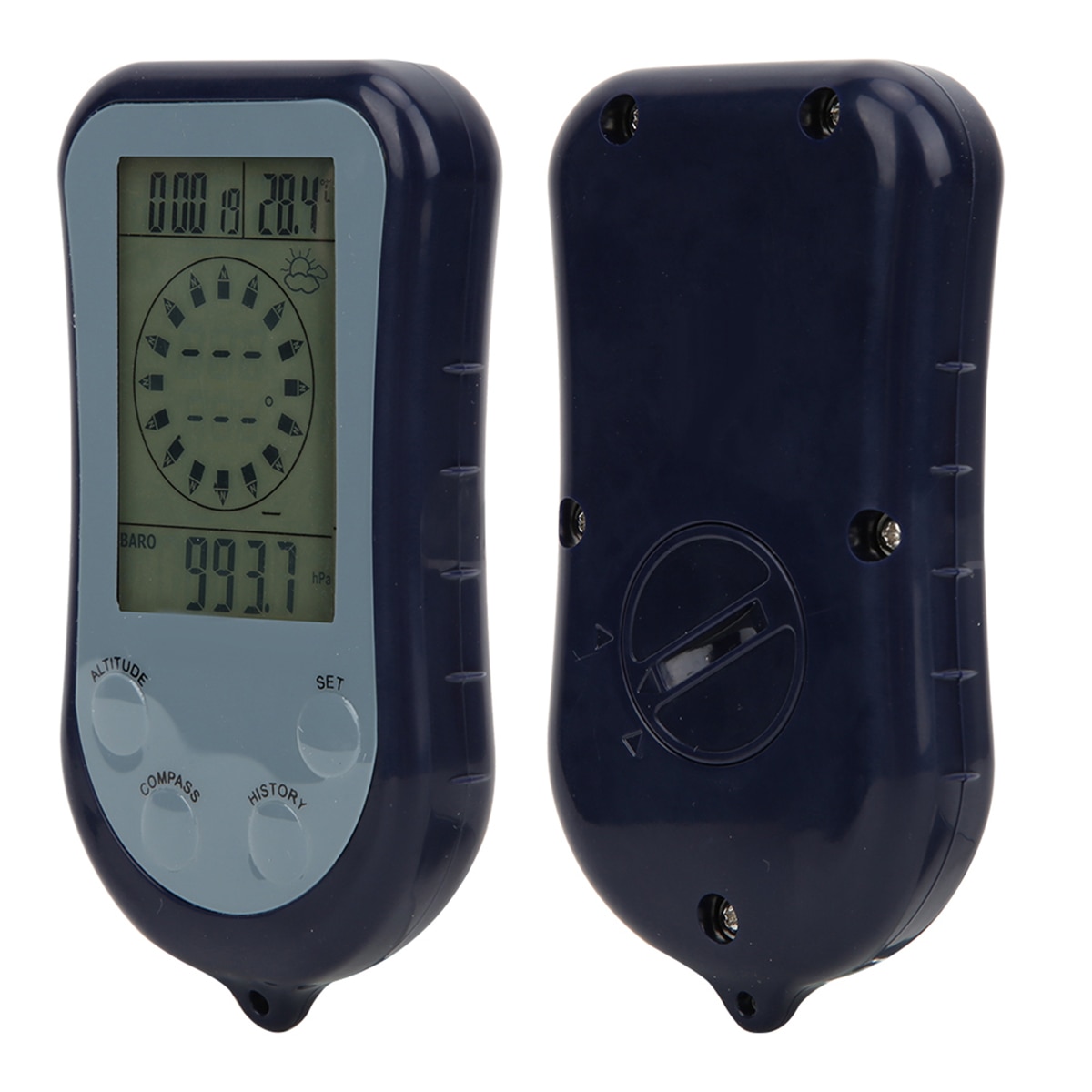 8 In 1 Handheld Electronic Navigation Gps Compass Altitude Gauge Thermometer Barometer Outdoor Hiking Camping Fishing Compass