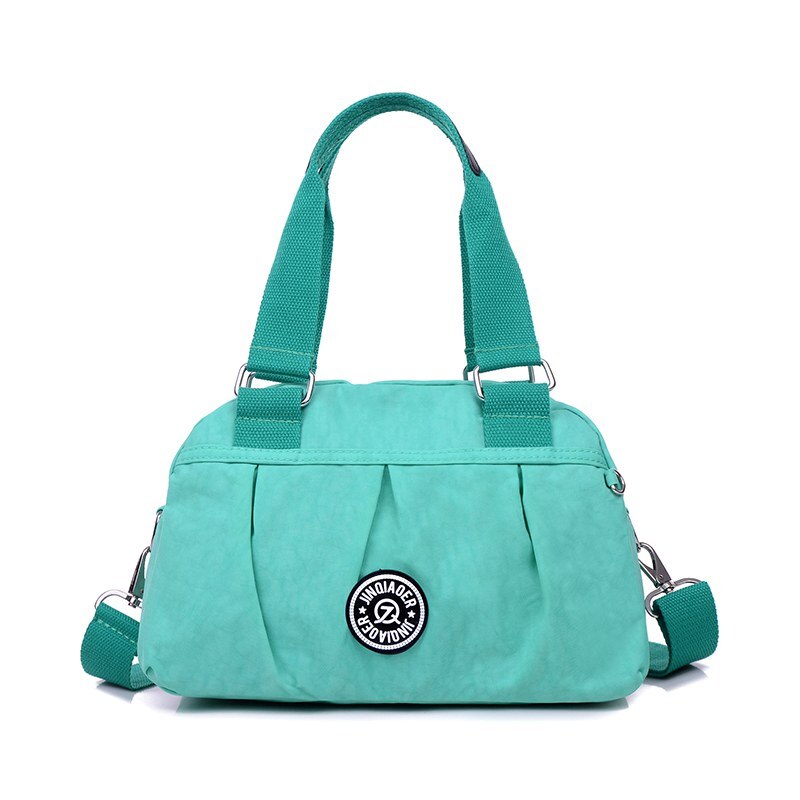 Vrouwen Handtassen Solid Waterdichte Nylon Schoudertassen Vintage Reizen Messenger Bags Mode Vrouwelijke Crossbody Tassen Bolsas W734: light green