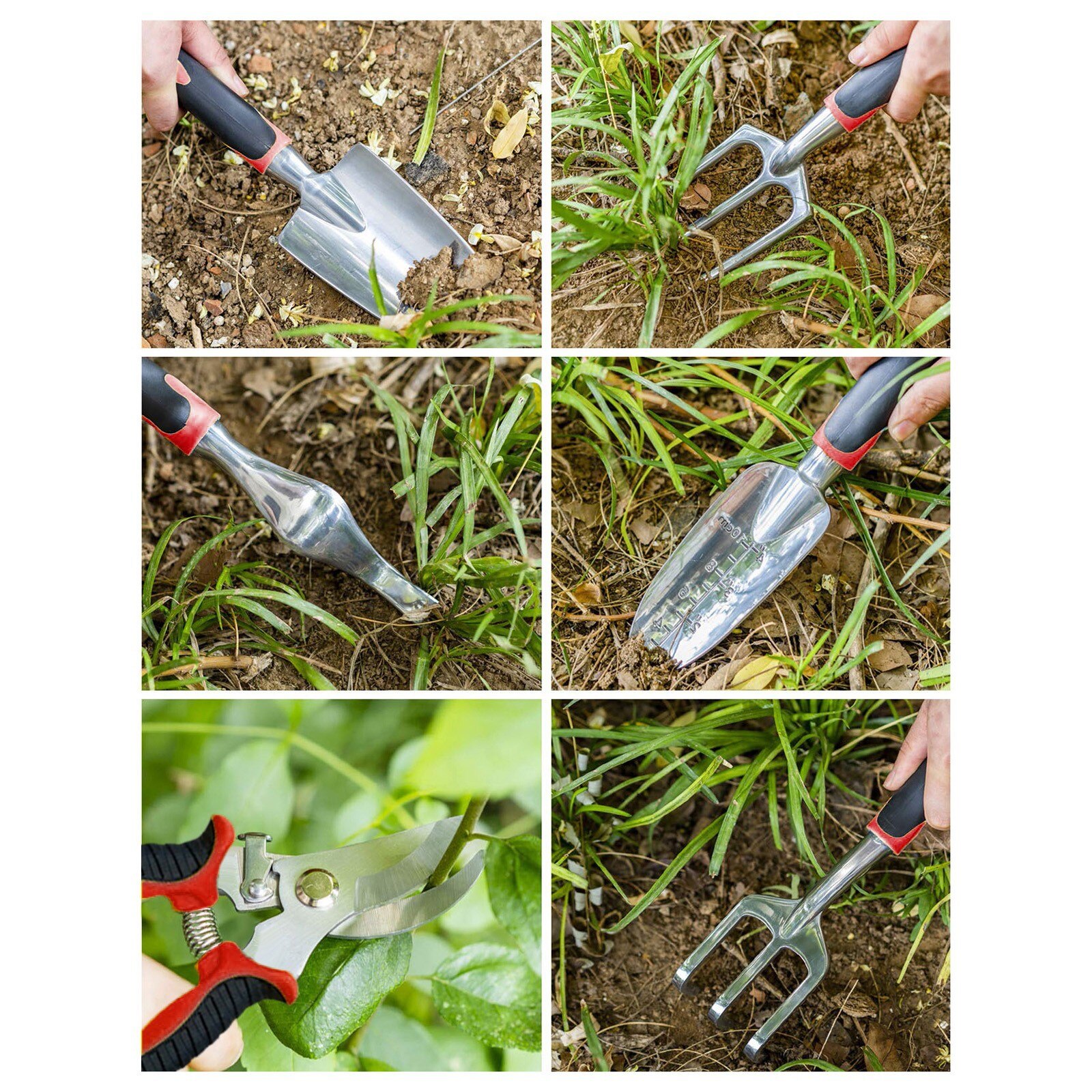 Six-piece Gardening Tool kit Lightweight Aluminum Gardening Tool Kit Garden garden tools Combination садовый инструмент