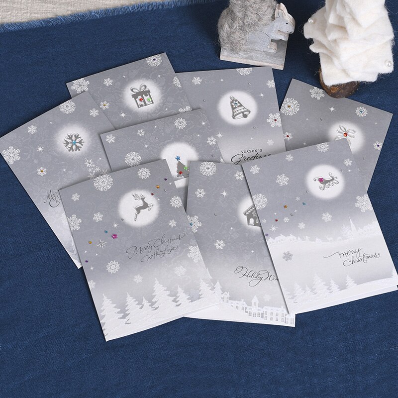 Business Christmas Cards For Winter Snowflake Christmas Greeting Cards