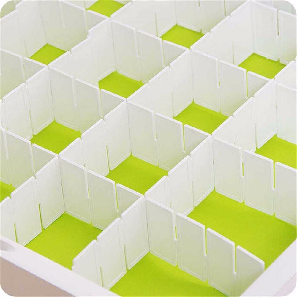 6 Roosters Plastic Diy Grid Ladeverdeler Stropdas Sokken Ondergoed Organizer Huishoudelijke Kantoor Benodigdheden Organizer