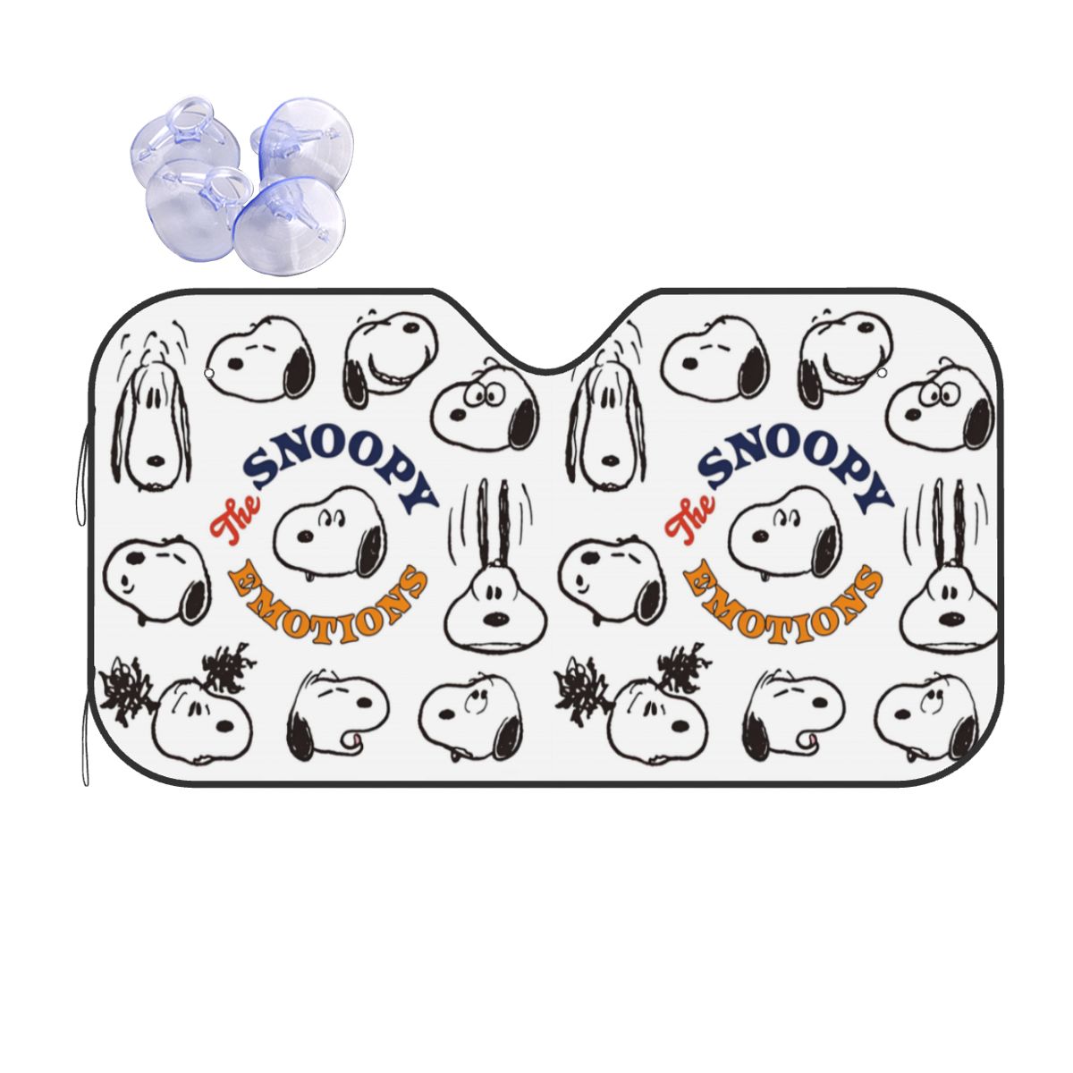 Snoopy & Woodstock Windshield Sunshade Personality Car Front Window Visor 70x130cm Sun Visor Accessories Covers: green