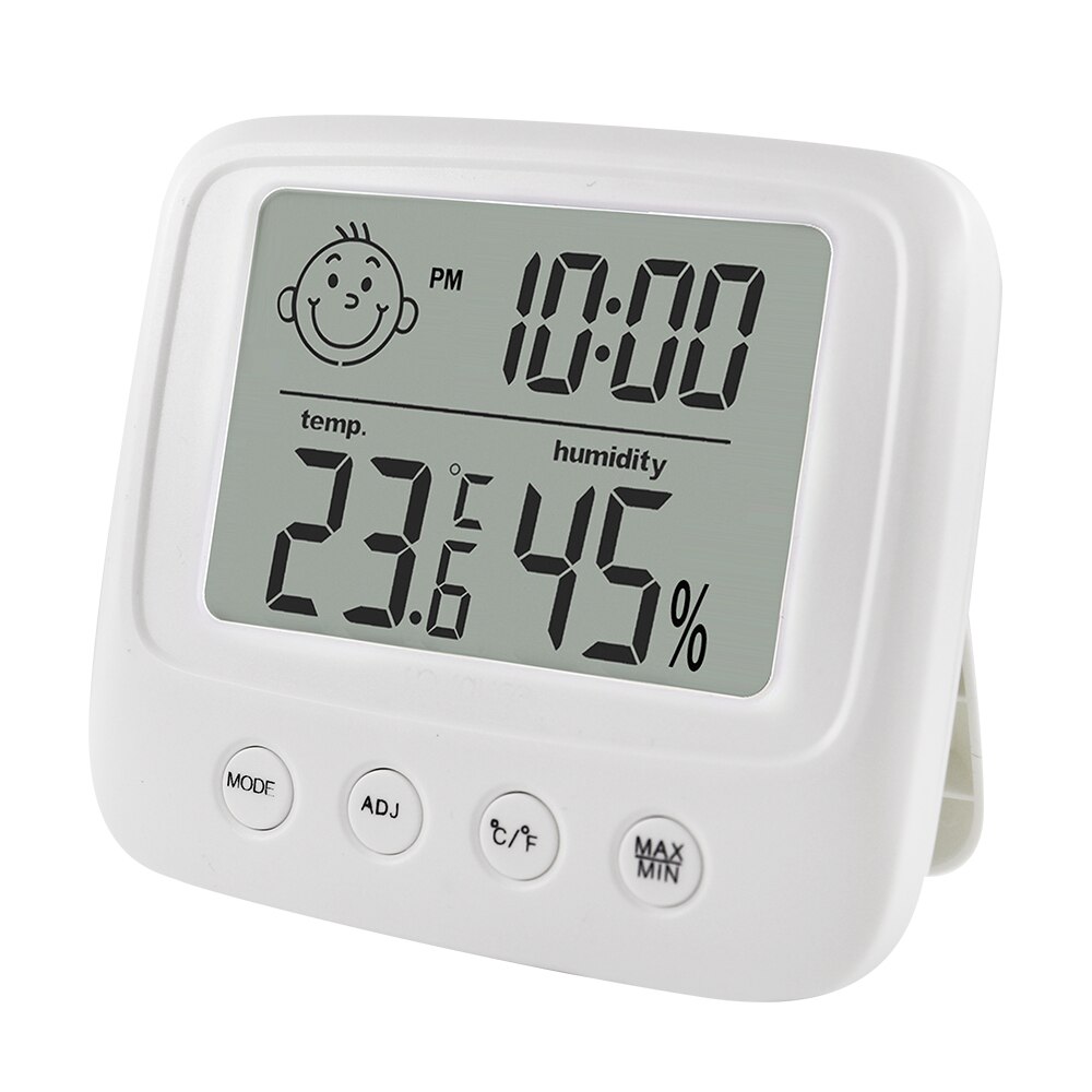 Smart LCD Digital Temperature Humidity Meter Backlight Home Indoor Electronic Hygrometer Thermometer Weather Station Baby Room: no Backlight