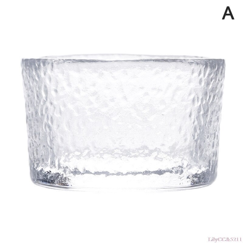Taza de vidrio resistente al calor, vaso de Sake de estilo japonés hecho a mano, martillado pequeño, , 1 ud.: A