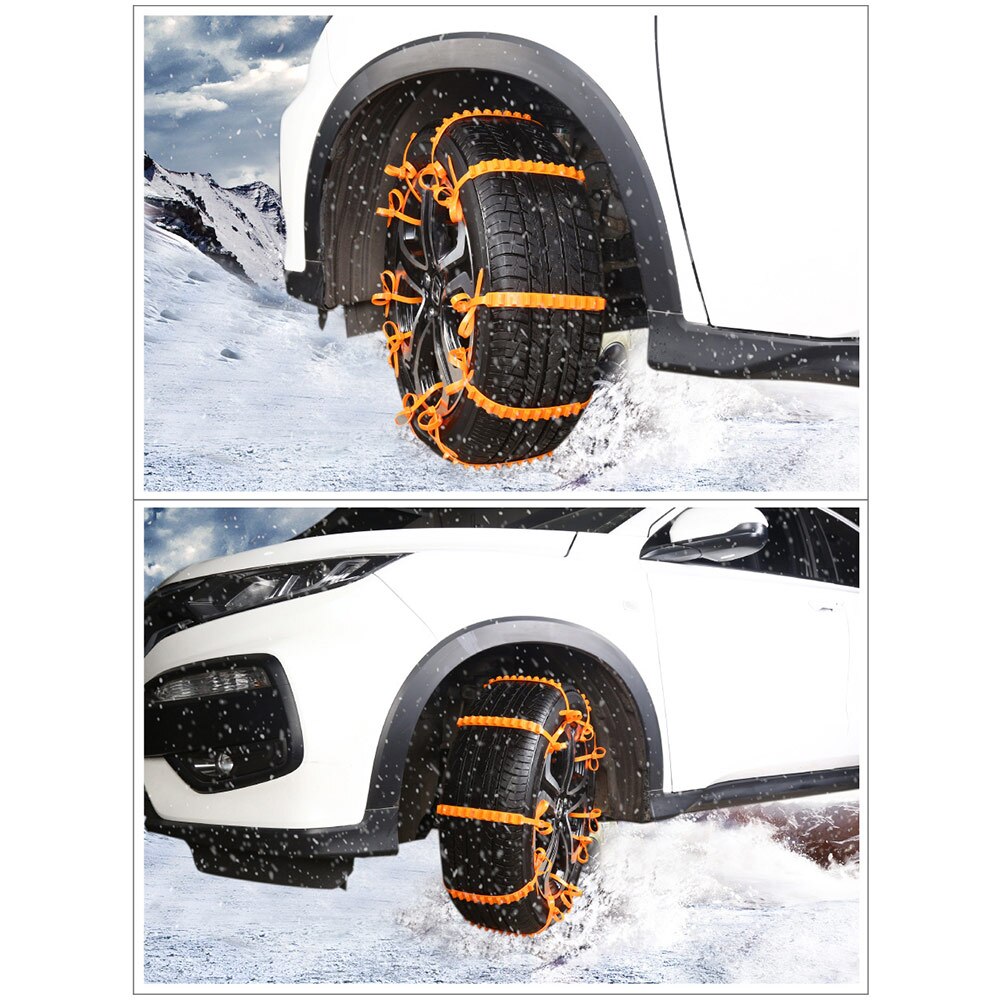10 stuks Nylon Anti Slip Sneeuwkettingen Van Sneeuwveld Cross-country Banden Emergency Anti Skid Riem Voor Auto 'S Anti -slip Ketting