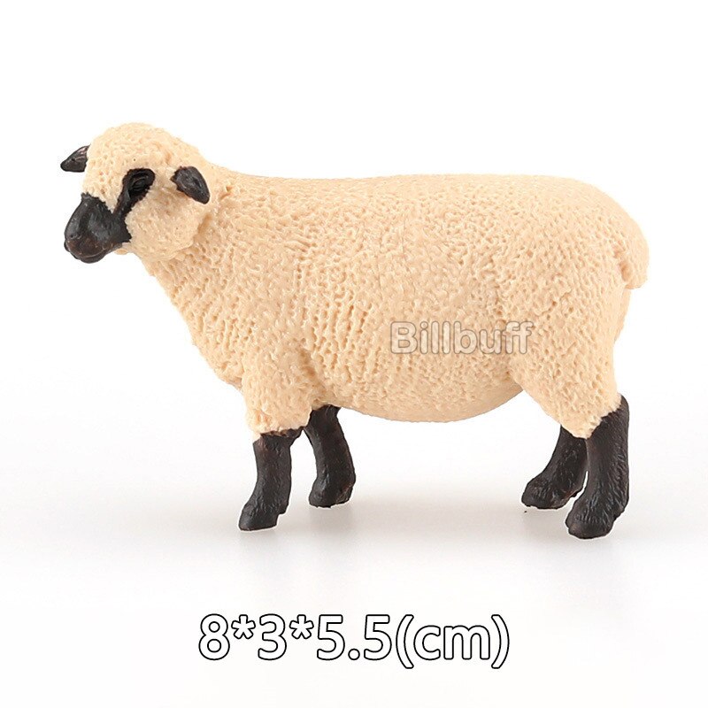 1 Stuks Pluimvee Schapen Simulatie Dieren Model Geit Lam Schapen Antilopen Cub Actiefiguren Vroege Educatief Speelgoed Voor Kinderen: sheep figures a