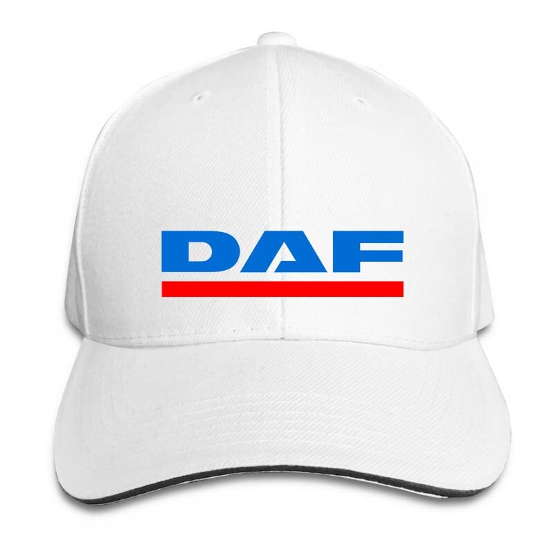 daf vector logo Baseball cap men women Trucker Hats adjustable cap: 2-White