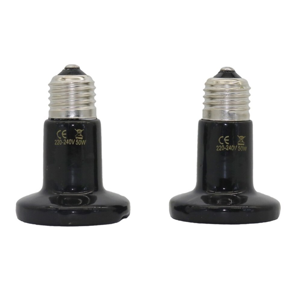 Dikkere kleine mini reptiel huisdier ver infrarood keramische verwarmingslamp warmtelamp 25w 50w 75w gereedschap
