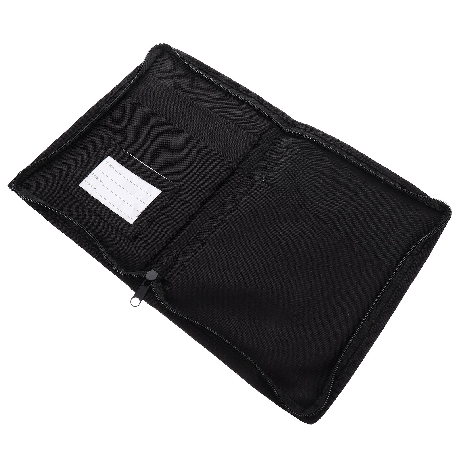 Zipper Document Filing Folder Oxford Cloth Car Modification Oxford Cloth Document Folder Pouch School Car Fixation File Pouch