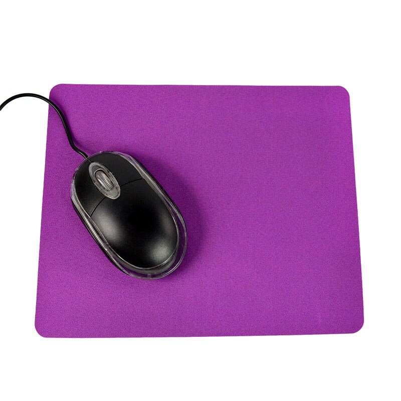 Ultra-thin Square Comfy Anti-Slip Mouse Pad For Optical/Trackball Mat Mice Pad Computer for Gaming PC Laptop Mac 215*175*0.7MM: Purple 