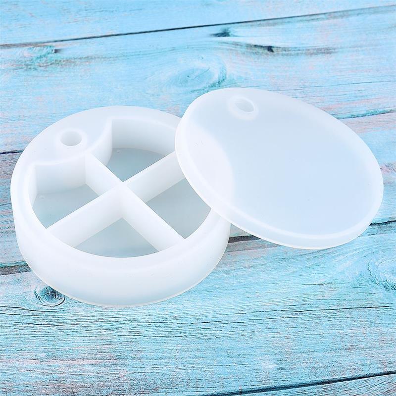 Handmade Rotating 3-Tiered Tray Jewelry Storage Organizer Mold DIY Box Epoxy Resin Casting Silicone Mold Art Craft Tools