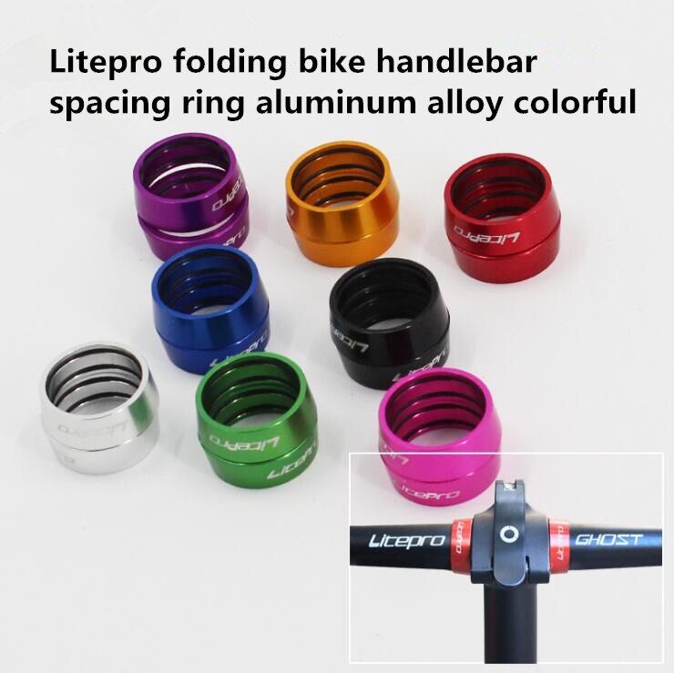 Litepro lenker gerade griff Bar halt kragen abstand Ring 25,4mm lenker Aluminium legierung abstand-ringe faltrad