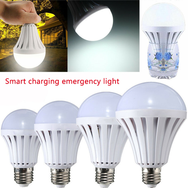 Smart Led Noodverlichting 5W 7W 9W 12W Emergency Lamp Intelligente Opladen Noodverlichting Lamp Oplaadbare batterij Led Lamp