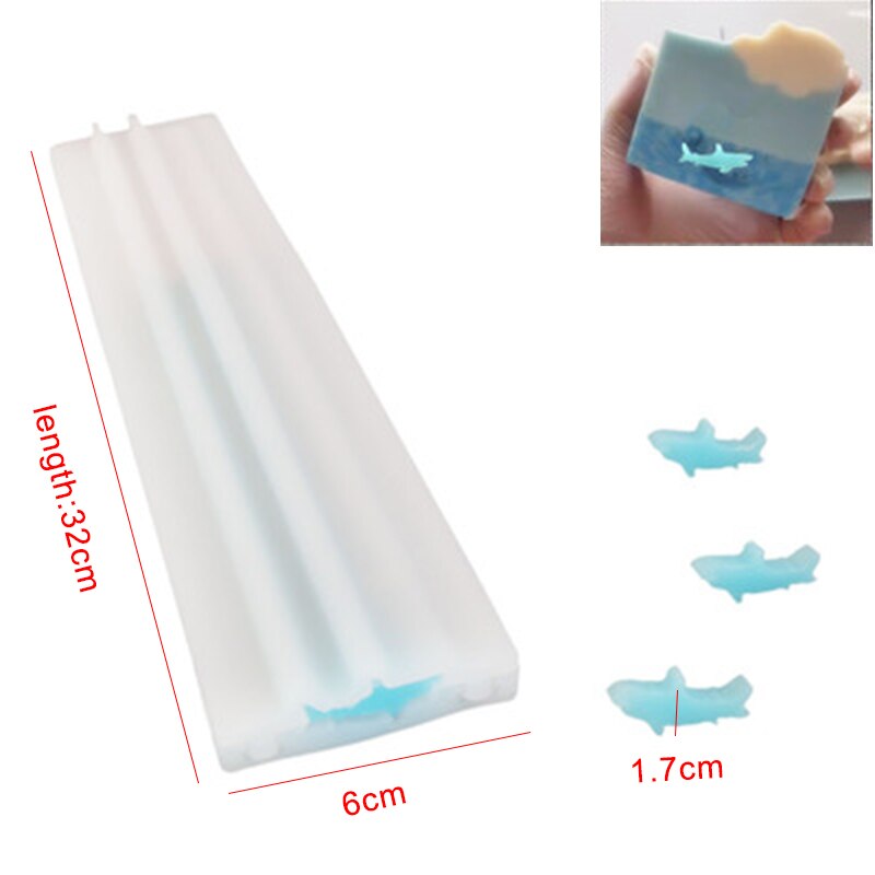 Round Heart Shape Silicone Soap Mold Pipe Tube Handmade Cake Baking Tool Soap Making Soap Mold: 7