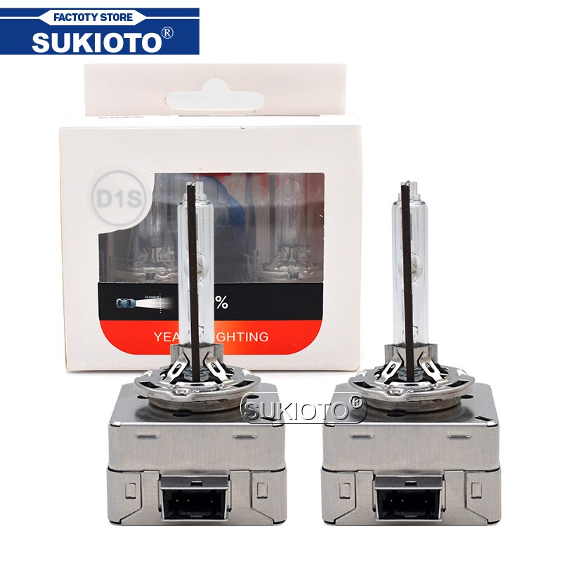 SUKIOTO High Bright D1S Yeaky 35W 4500K 5500K 6500K D3S Car Headlight Bulbs Yeaky D2S D4S Xenon Lamp Bulb D2R D4R Car Retrofit