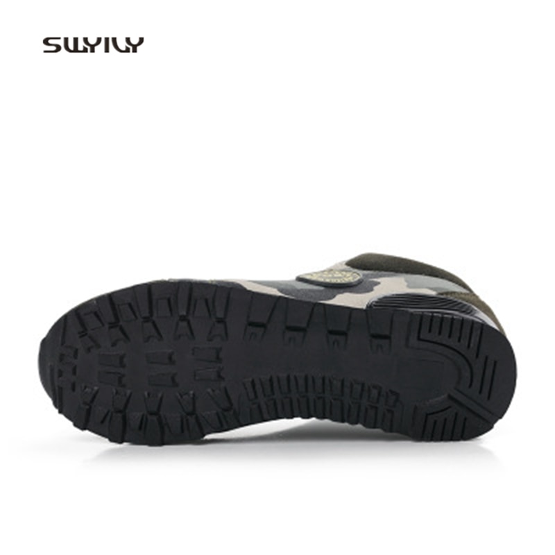 Swyivy kvinnor promenadskor canvas plattform dam sneakers höst och vinter stor storlek 42 camo höjd ökande promenadsko