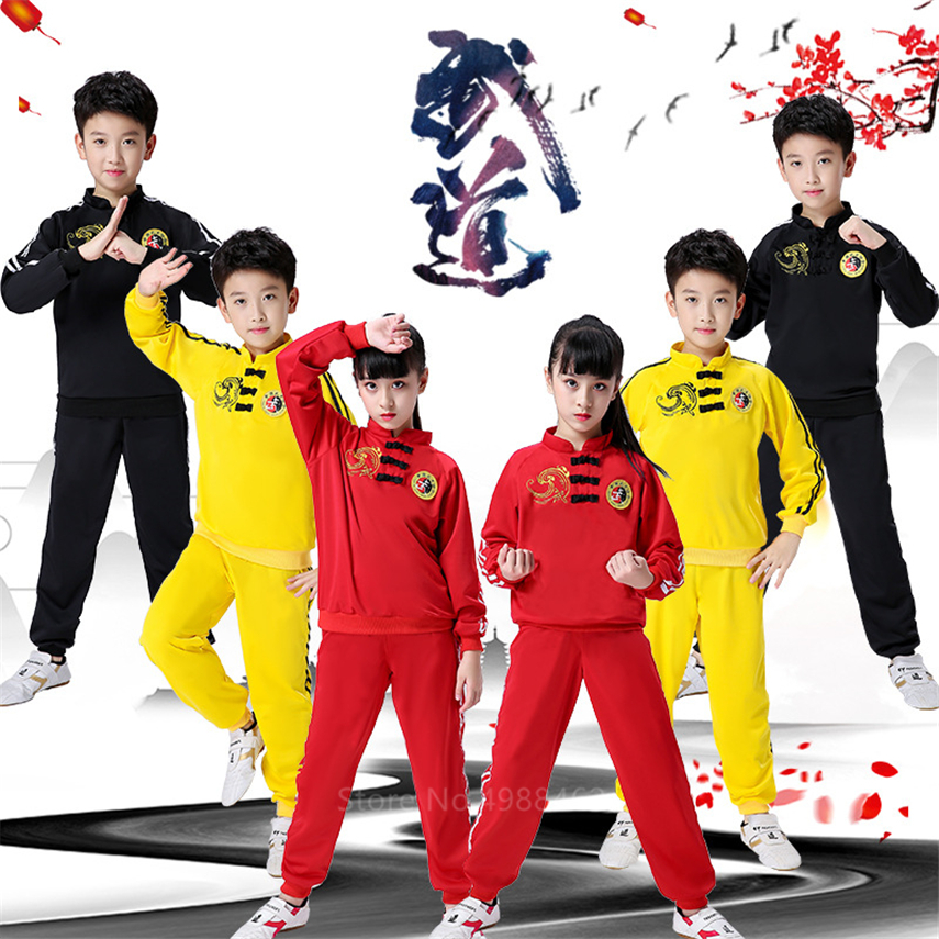 Chinese Kleding Traditionele Kleding Tang Pak Baby Boy Meisje Shaolin Kung Fu Wushu Oefening Kostuum Martical Arts Uniformen Sets