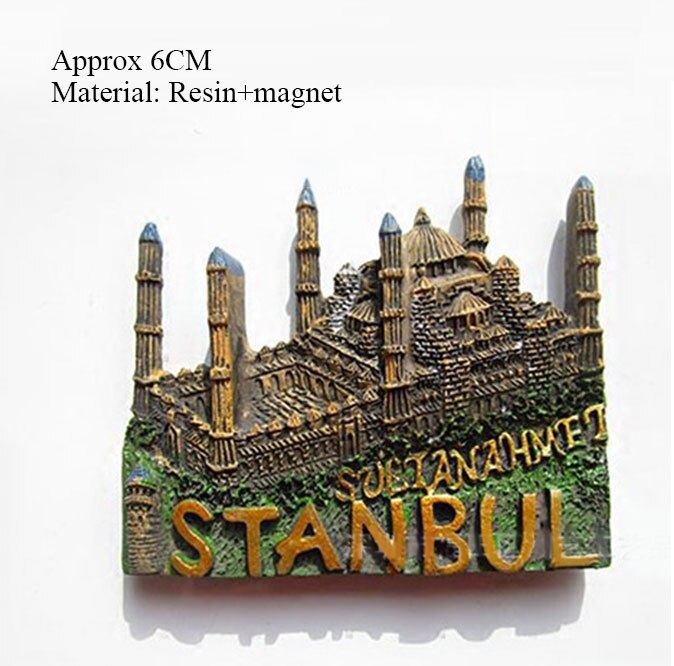 Turkey Istanbul Fridge Magnet Souvenir Turquia Bodrum Alanya Kemer 3d Tourism Magnets Home Decor Refrigerator Magnets Ideas: Resin Istanbul 1