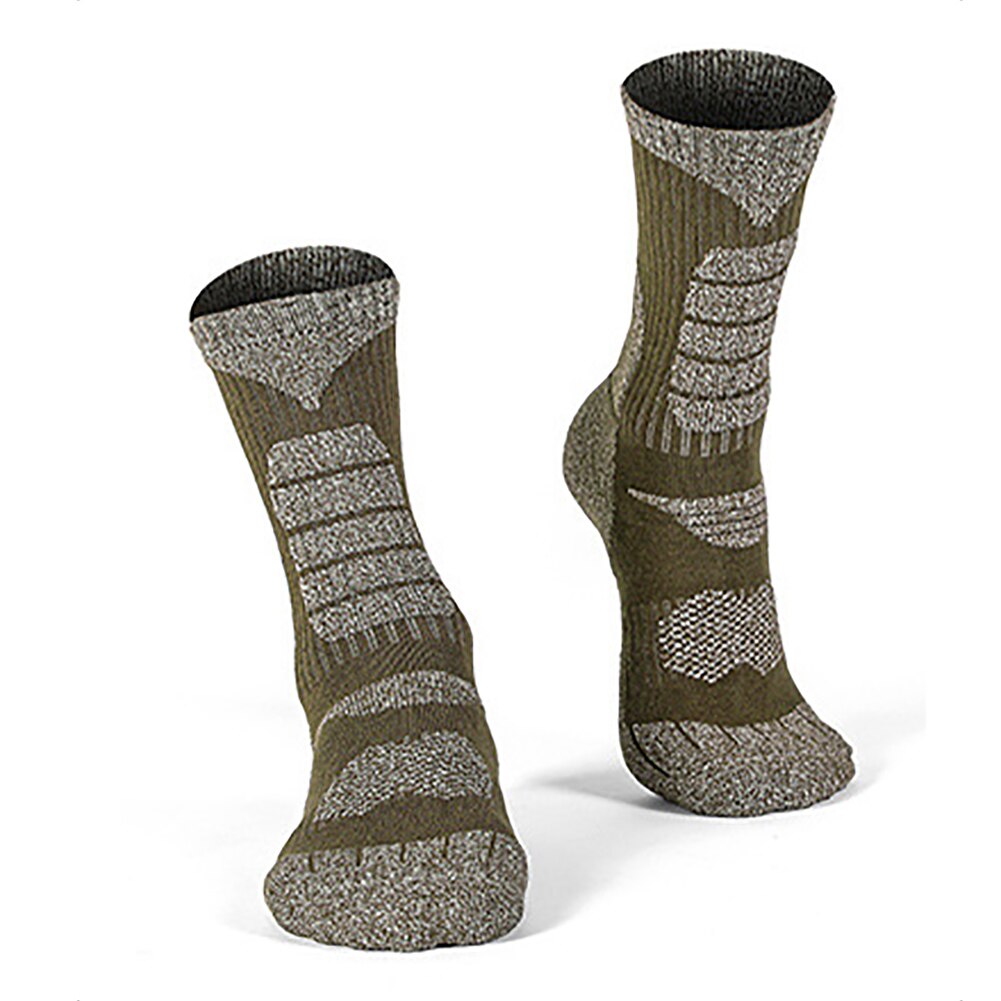 1 paio di Sci Calzini E Calzettoni Tubo Medio Caldo Antiscivolo Morbido A Casa di Spessore Snowboard Alpinismo Invernale di Assorbire Il Sudore tutto'aperto Traspirante: esercito verde