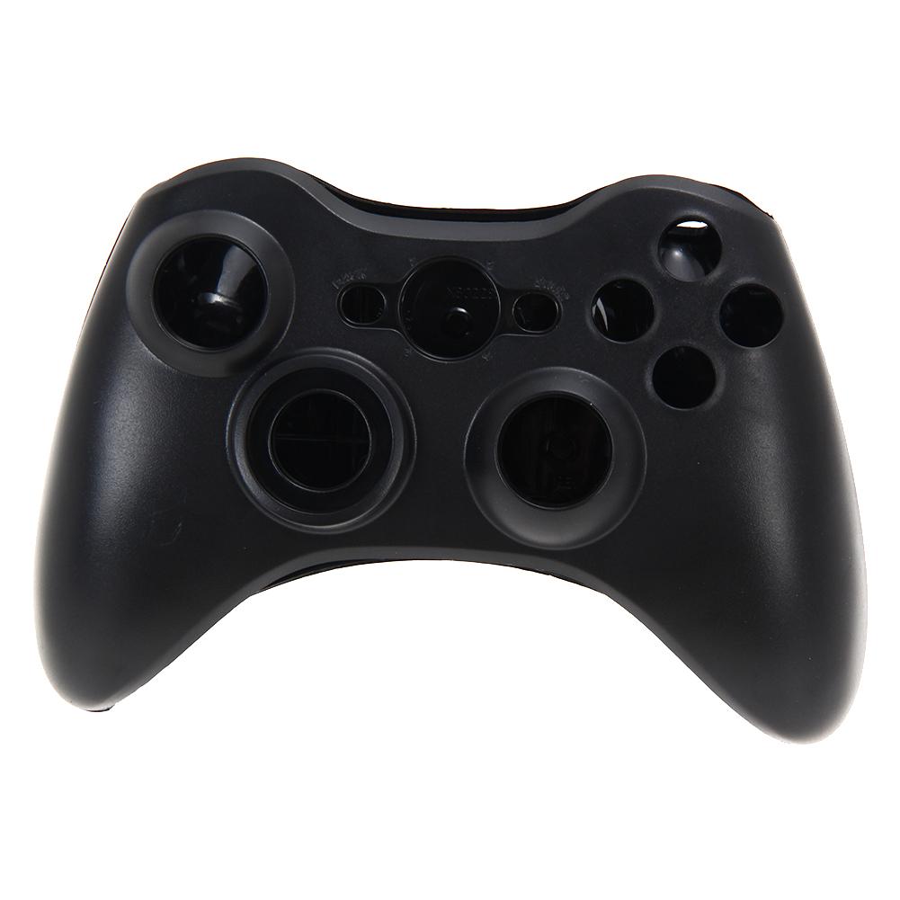 Black wireless controller full shell case Wireless Controller Full Case Shell Cover + Buttons for XBox 360 Black