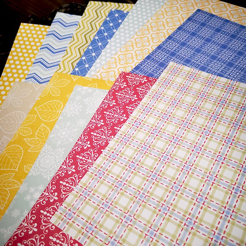 Panalisacraft 12 sheet 6"X6" Vintage Basic patterned paper pad Scrapbooking paper pack handmade craft paper craft Background pad