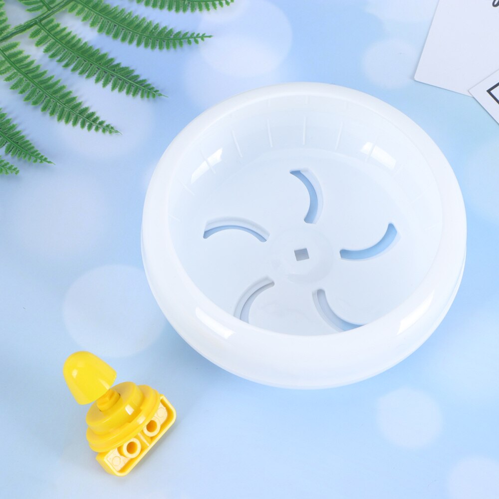 Roue d'exercice polyvalente de 14cm pour Hamster, souris gerbille, Rat, jouet pour petit Animal, 1 pièce: White