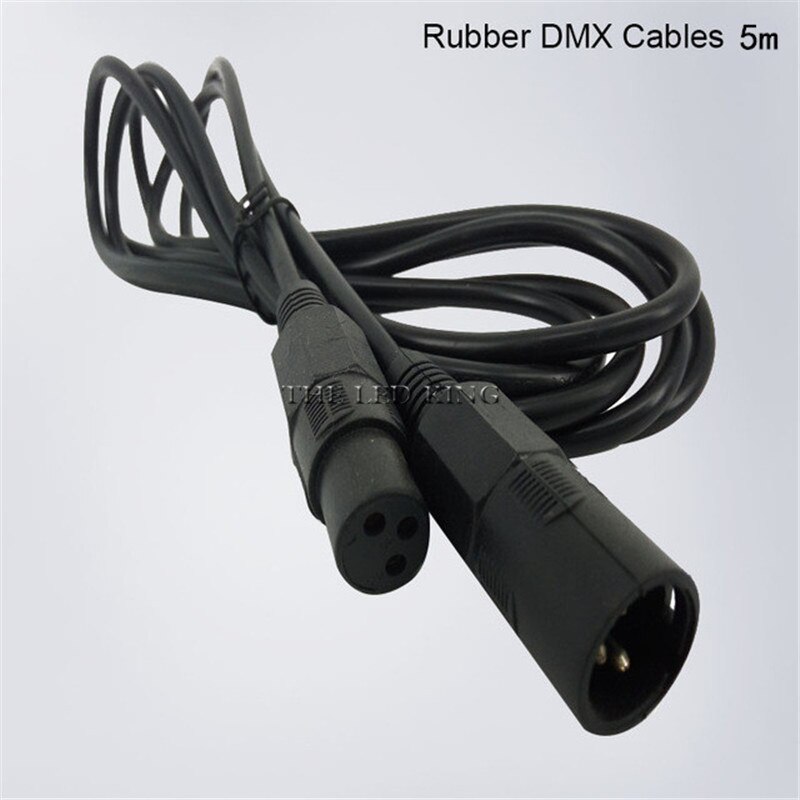 3-pin signal DMX cable DMX512 stage lighting signal cable led par light moving head light customization (1M-50M) dmx cable: 5m